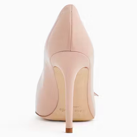 Kate Spade blush pink patent leather Lamare stilettos with bows - size 9 NWT - Picture 4 of 8